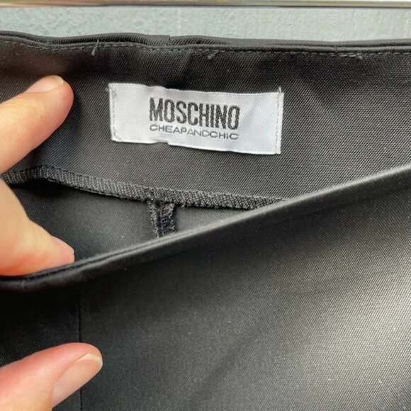 Moschino Black  Slim Crop Pants, size 8 (fits small) - Picture 3 of 10